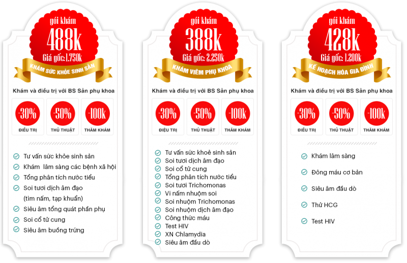 gói khám phụ khoa