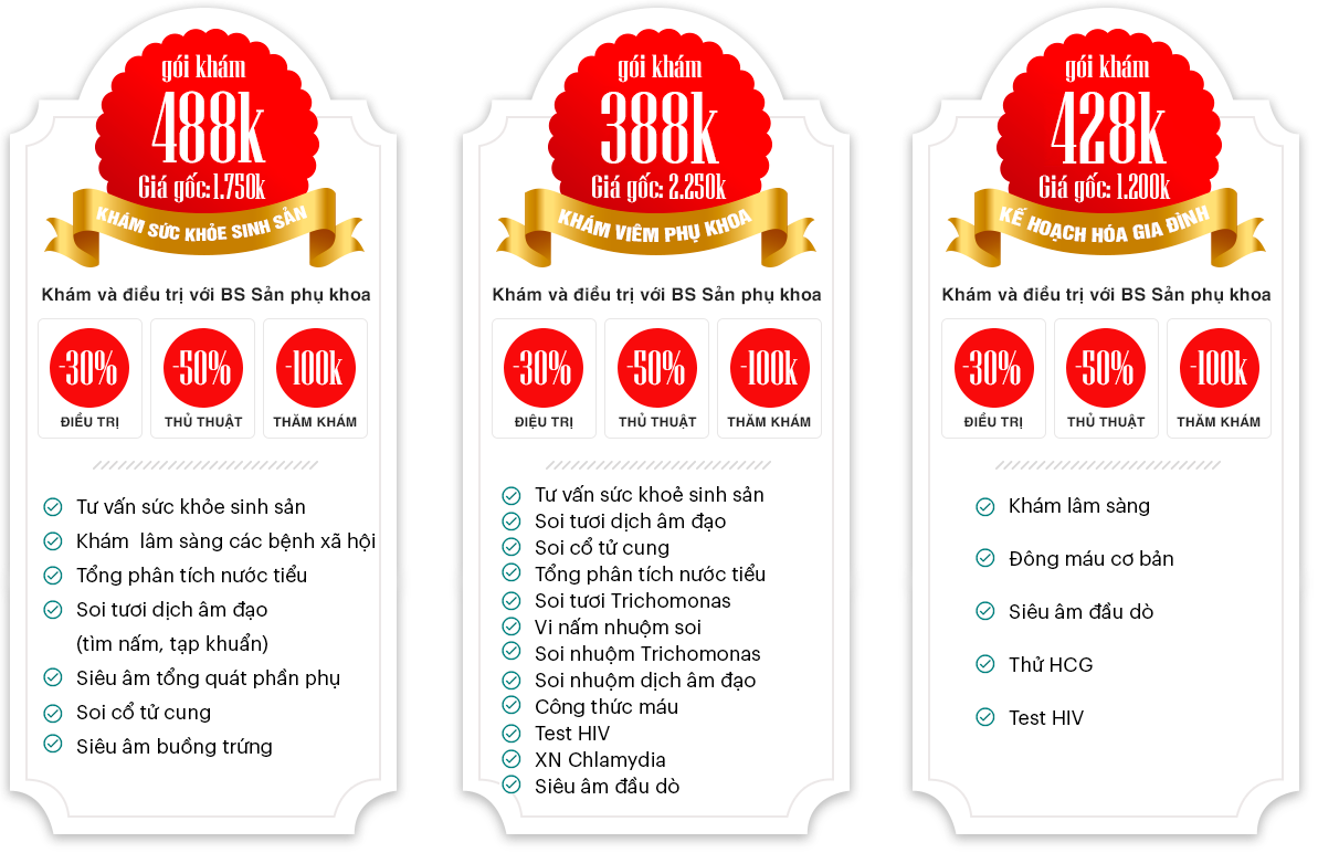Gói khám ưu đãi phụ khoa